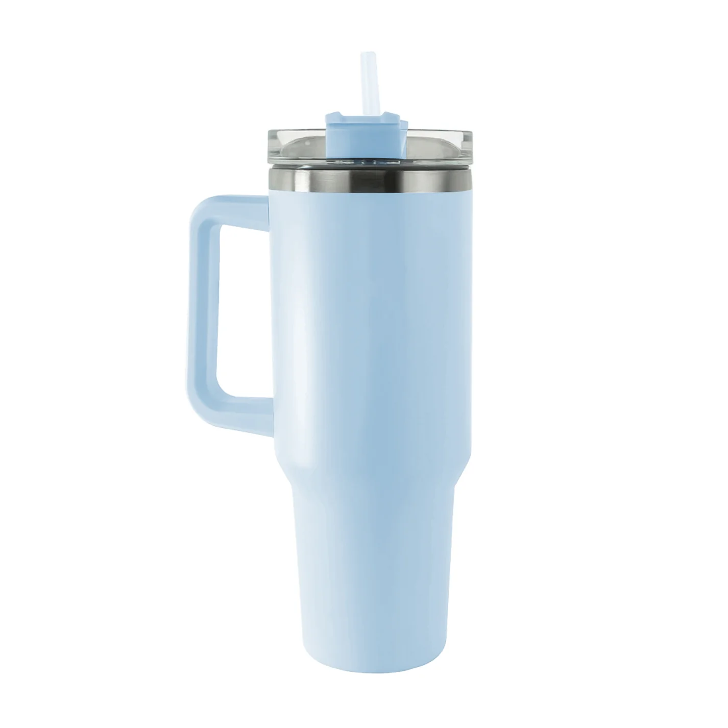 Stanley Style Tumbler 4Ooz 1200ML With Handle & Straw - Image 8
