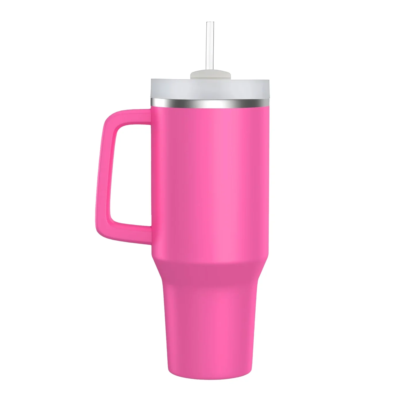Stanley Style Tumbler 4Ooz 1200ML With Handle & Straw - Image 5