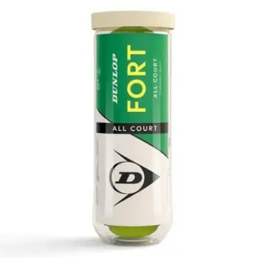 DUNLOP Tennis Ball ALL COURT (FORT) PACK OF 3  Long Tennis